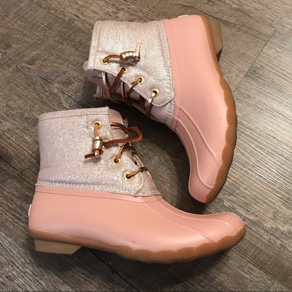 rose sperry duck boots
